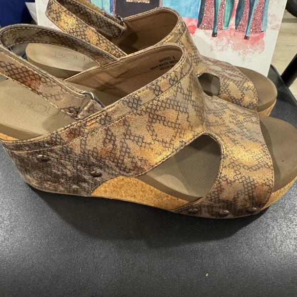 ✨ Corkys Snake Print Wedge Sandals – Size 8 ✨ - Picture 3 of 4
